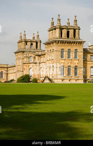 The South facade of Blenheim Palace in autumn sunshine. Stock Photo