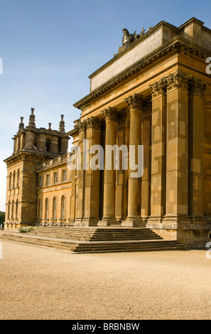 The South facade of Blenheim Palace in autumn sunshine. Stock Photo