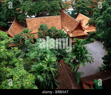 Garden of Jim Thompson House, Bangkok, Thailand Stock Photo