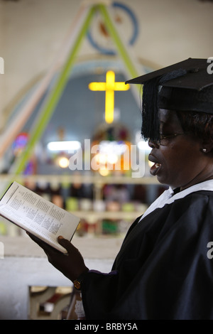 Presbyterian Evangelical church in Lome, Togo, West Africa Stock Photo