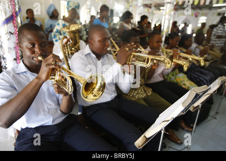 Presbyterian Evangelical church in Lome, Togo, West Africa Stock Photo