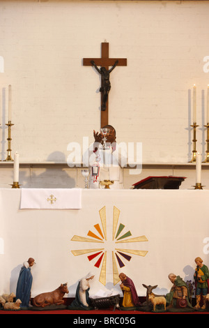 Anglican Christmas Mass, London, England, UK Stock Photo