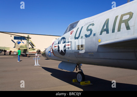 Convair F-102 Delta Dagger at the Aerospace Museum of California, Sacramento, California, USA Stock Photo