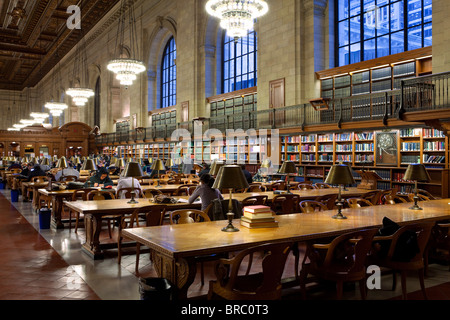 New York Public Library, Manhattan, New York City, New York, USA Stock Photo