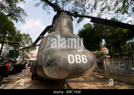 Giant helicopter at the War Remnants Museum, Ho Chi Minh City (Saigon), Vietnam, Indochina Stock Photo