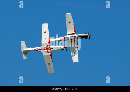 aerobatic propeller turboprop patrol croatia Stock Photo