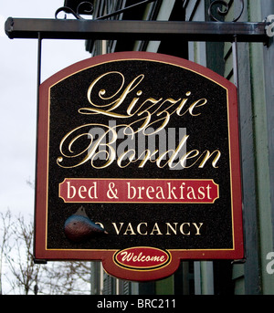 Lizzie Borden Bed & Breakfast in Fall River Massachusetts Stock Photo