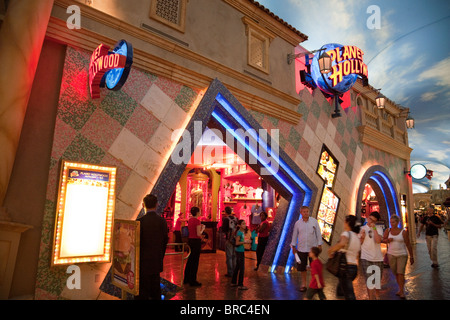 People entering the Planet Hollywood restaurant,  the Forum shops, Caesars Palace Hotel, Las Vegas USA Stock Photo