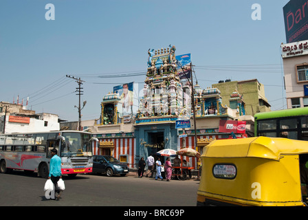 Ramar Koil in Shivaji Nagar, Bangalore.India. Stock Photo