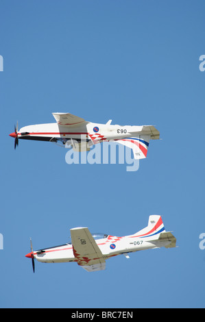aerobatic propeller turboprop patrol croatia Stock Photo
