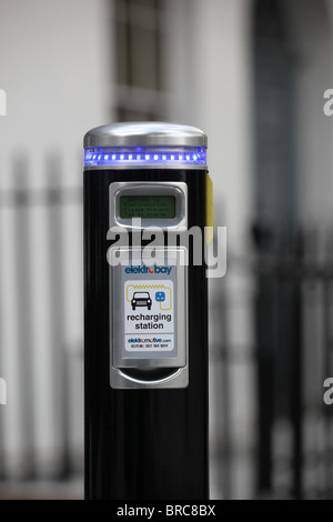 An electric car charging point in London Stock Photo