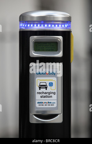 An electric car charging point in London Stock Photo