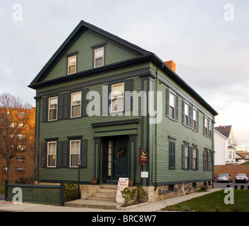 Lizzie Borden Bed & Breakfast in Fall River Massachusetts Stock Photo