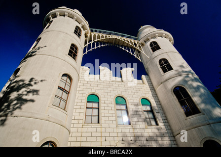 The castle on the Pfaueninsel (Peacock Island)  near the Berlin Wannsee built in the 18th century by Wilhelm II. Stock Photo