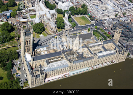 Aerial Photograph of the Houses of Parliament, London Stock Photo