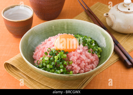 Maguro-yukhoe Stock Photo