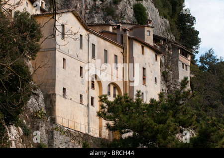 Franciscan sanctuary of Greccio, Greccio, Rieti, Lazio (Latium), Italy, Europe. Stock Photo