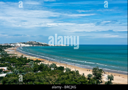 Beach of Vieste, 'la gattarella' - National park of Gargano, Foggia, Apulia, Italy Stock Photo