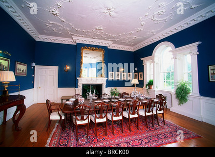 Belvedere House And Gardens, Mullingar, Co Westmeath, Ireland; 18Th Century House Interior Stock Photo