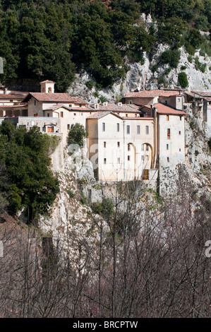 Franciscan sanctuary of Greccio, Greccio, Rieti, Lazio (Latium), Italy, Europe. Stock Photo