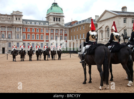 Life Guards on Parade Stock Photo