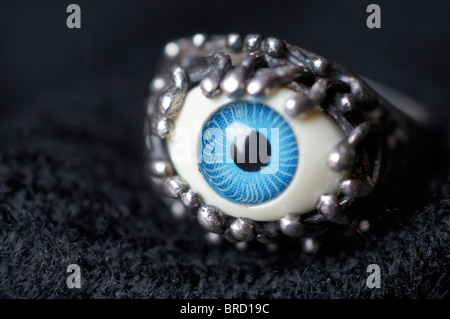 Ring on black background