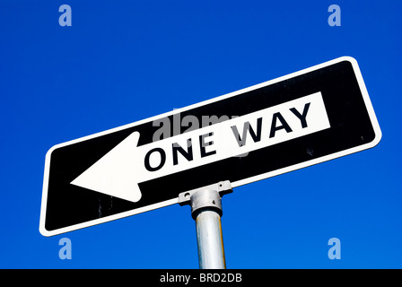'One Way' sign Stock Photo