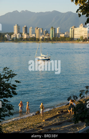 Beach, Hadden Park, Kitsilano, Vancouver Stock Photo