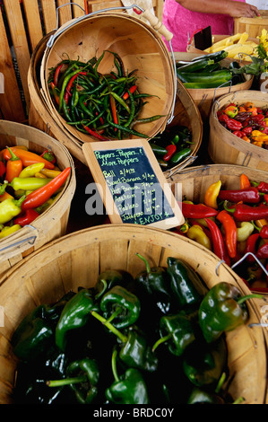Anaheim Peppers, Farmer's Market Stock Photo - Alamy