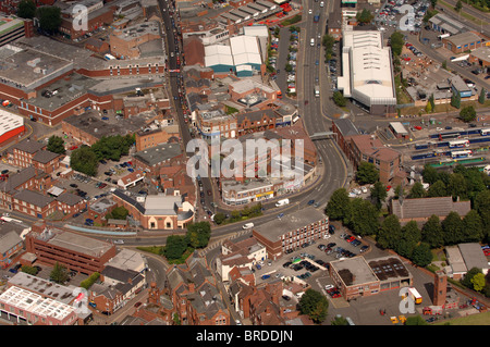 Aerial view of Stourbridge West Midlands England Uk Stock Photo