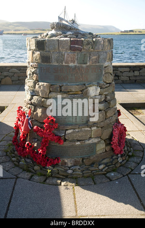 The Shetland Bus memorial, Scalloway, Shetland Islands, Scotland Stock Photo