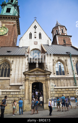 Wawel Cathedral main entrance (Krakow, Poland) Stock Photo