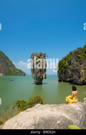 James Bond Island, Phang Nga Bay National Park, Phuket, Thailand Stock Photo