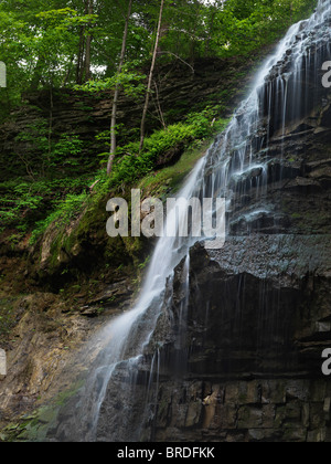 Beautiful waterfall Tiffany Falls. Hamilton Ontario Canada. Stock Photo