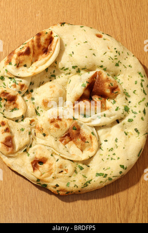 Home made Naan Bread Traditionally Indian Cuisine Stock Photo