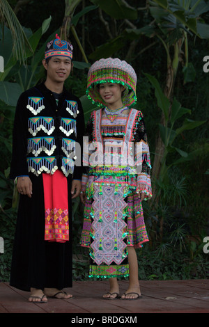 Hmong Wedding Clothes Stock Photo