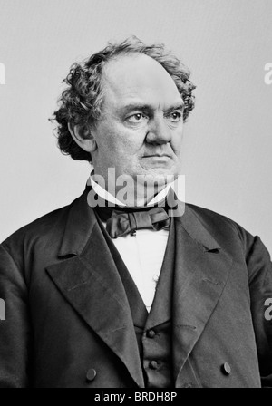 Portrait photo c1860 of 19th century American showman, businessman and circus founder Phineas Taylor Barnum (1810 - 1891). Stock Photo