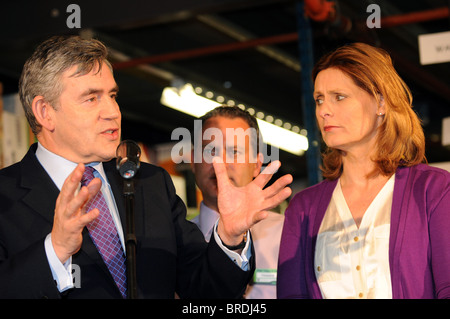Gordon Brown MP, former 'Prime Minister' of Great Britain, UK and his wife Sarah Brown Stock Photo