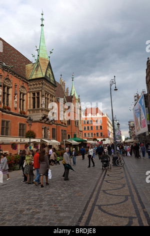 Poland. Wroclaw (formerly Breslau). 14th C Gothic Town Hall. Stock Photo