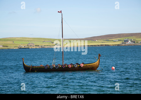 viking longboat shetland Stock Photo - Alamy