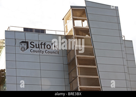 Suffolk County Council headquarters, Ipswich, Suffolk, England. Stock Photo