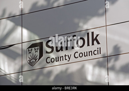 Suffolk County Council headquarters, Ipswich, Suffolk, England. Stock Photo