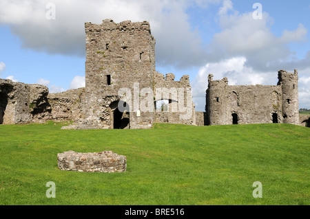 Llansteffan Castle Carmarthenshire Wales Cymru UK GB Stock Photo