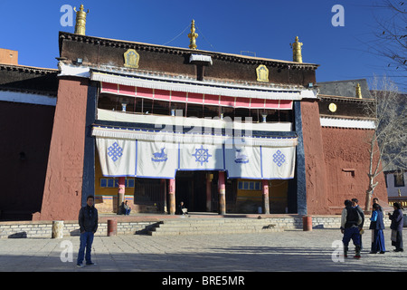 Tsulaklakang Monastery within Palcho Monastery, Gyantse, Tibet. Stock Photo