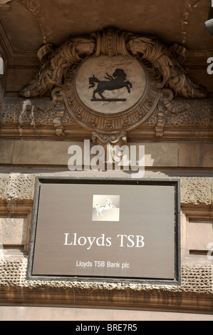 Lloyds TSB logo in wall Stock Photo