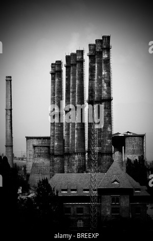 Romania.  Old factory Stock Photo