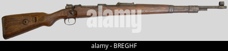 A Mauser 98k carbine, made by Waffen Werke Brünn A.G. in 1943 and ...