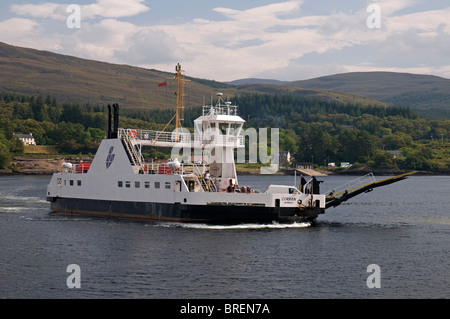 The Corran Ferry crossing Loch Linnhe near Fortwilliam.  SCO 6742 Stock Photo