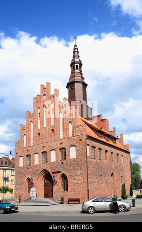 historic old town hall, morag, poland europe Stock Photo