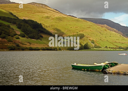 Talyllyn Lake, Gwynedd, Wales - Snowdonia. Aka Tal-y-Llyn Lake or Llyn Mwyngil Stock Photo